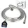 tecuro PREMIUM Brauseschlauch 3,00 m, verdrehsicher, silberglatt, Ktw/dvgw - tecuro