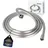 tecuro PREMIUM Brauseschlauch 3,00 m, verdrehsicher, silberglatt, Ktw/dvgw - tecuro