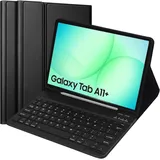 KTOITION Tastatur Hülle für Samsung Galaxy Tab A11+ Plus 2025 Tablet SM-X310/X315/X236,Kabellose Bluetooth- Galaxy Tab A9+ Plus 2023(SM-X210/X216/X218) Tastatur mit verstellbarem Ständer (Schwarz 1)
