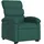 vidaXL Massagesessel mit Aufstehhilfe Stoff 92 x 99,5 x 0 cm Dunkelgrün elektrisch