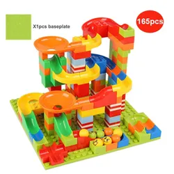 Tinisu Lernspielzeug Kugelbahn Kinder Spielzeug Pädagogisches Bau Spielzeug (165-St)