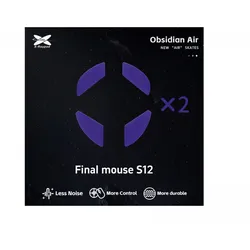 X-raypad Obsidian Air Mouse Skates für Final Mouse S12
