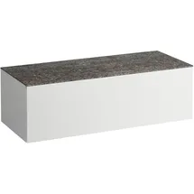 Laufen ILBAGNOALESSI Schubladenelement, Steinplatte Marrone Naturale, ohne Ausschnitt, 120x50x37cm, 1 Schublade, H4323000979991, Farbe: Multicolor