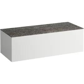 Laufen ILBAGNOALESSI Schubladenelement, Steinplatte Marrone Naturale, ohne Ausschnitt, 120x50x37cm, 1 Schublade, H4323000979991, Farbe: Multicolor