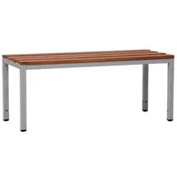 Gürkan Garderobenbank 107192 grau, buche Holz 100,0 cm