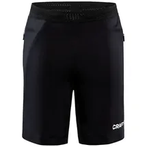 Craft Evolve Zip Pocket Shorts Kinder 999000 black 146/152