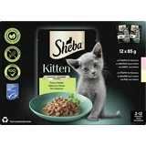 Sheba Kitten Varietäten Frischebeutel Feine Vielfalt in Sauce (Lachs, Huhn)