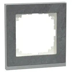 Merten MEG4010-3669 M-Pure Decor-Rahmen, 1fach, Schiefer/aluminium, M-Pure Decor MEG40103669
