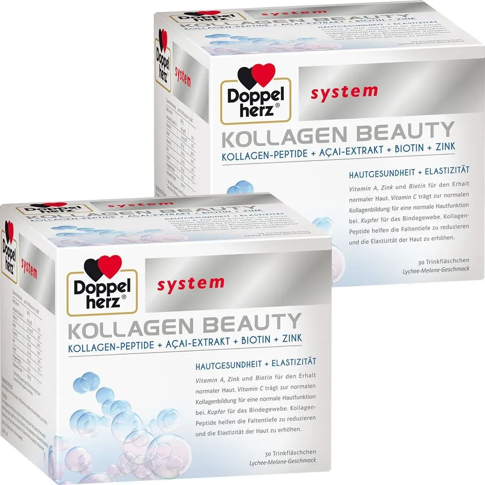 Doppelherz® system Kollagen Beauty Doppelpack Trinkampullen 2x30 St 2x30 St Trinkampullen