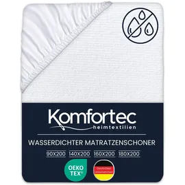 Komfortec Weicher Matratzenschoner 140x200cm | Atmungsaktiver und Weicher matratzenschonbezug | Oeko-TEX Zertifiziert | Bequem und Langlebig