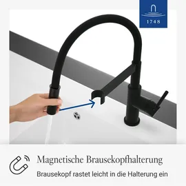 Villeroy & Boch Steel Expert Compact Window Einhebelmischer Schwarz