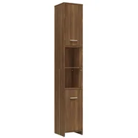 VidaXL Badezimmerschrank Braun Eichen-Optik 30x30x183,5 cm