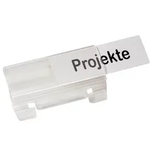 kompatible Ware Vollsichtreiter PVC transparent 50 St.