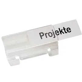 kompatible Ware Vollsichtreiter PVC transparent 50 St.