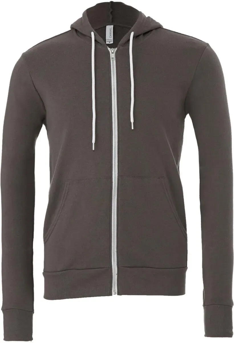 Bella+Canvas Unisex Polycotton Kapuzen Sweatjacke 3739 asphalt (solid) XXL