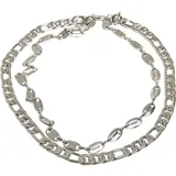 URBAN CLASSICS Layering Basic Necklace - silberfarben