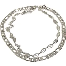 URBAN CLASSICS Layering Basic Necklace - silberfarben