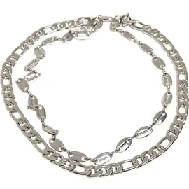URBAN CLASSICS Layering Basic Necklace - silberfarben