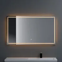 SoGood - doporro® Badspiegel-02 Led-Lichtspiegel 120x60cm mit Dimmen-Funktion Wandspiegel Beschlagfrei Touchbedienung 5mm Float-Glas