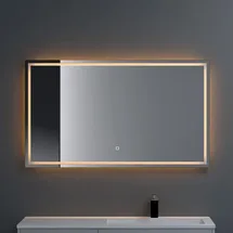 SoGood - doporro® Badspiegel-02 Led-Lichtspiegel 120x60cm mit Dimmen-Funktion Wandspiegel Beschlagfrei Touchbedienung 5mm Float-Glas