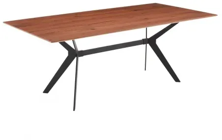Niehoff Valetta Designtisch 200x100cm, Thermo-Eiche furniert, Gestell Stahl schwarz