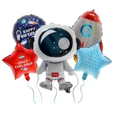 Legami 5er Set Ballons - Let's Party! - Weltall