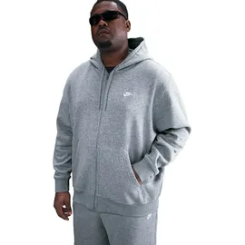 Nike Club Sweatjacke Herren DK Grey Heather/Lt Smoke Grey M