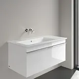 Villeroy & Boch Villeroy und Boch Venticello Möbel-Waschtisch 4134L3RW 100x50cm, stone white C-plus, ohne Hahnloch, mit Überlauf, links