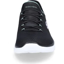 SKECHERS Summits - Diamond Dream blackmesh turquoise purple trim 39