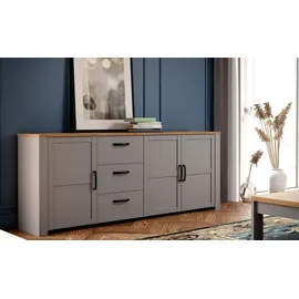 Höffner Sideboard ¦ weiß ¦ Maße (cm): B: 220 H: 87 T: 42.0