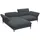 flexlux Ecksofa Salino, Funktionssofa mit Recamiere, Relaxsofa, Ecksofa, Sofa mit Arm- und Kopfteil-Verstellungen, Kaltschaum & Stahl-Wellen schwarz