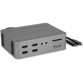 LMP SuperDock USB C), Dockingstation + USB Hub, Grau
