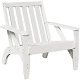 vidaXL Adirondack-Gartenstuhl 75 x 77 x 77 cm weiß 1 St.
