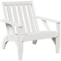 vidaXL Adirondack-Gartenstuhl 75 x 77 x 77 cm weiß 1 St.