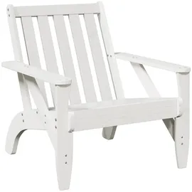 vidaXL Adirondack-Gartenstuhl 75 x 77 x 77 cm weiß 1 St.