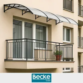 OEM Vordach 150 x 100 cm transparent