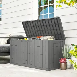 Outsunny Gartenbox 227 l 106,5 x 43 x 54,5 cm Grau