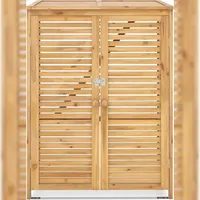 Costway Mülltonnenhaus Holz 120 L natur
