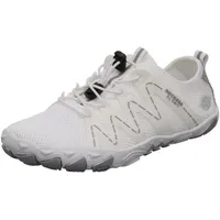 Dockers by Gerli Damen Low-Top Sneaker, Frauen Halbschuhe,schnürer,Freizeit,straßenschuhe,Strassenschuhe,Sportschuhe,Weiss/grau,36 EU
