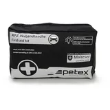 Petex KFZ-Verbandtasche Auto Verbandskasten mit 42 Teilen, (Inhalt nach DIN 13164:2022, inkl. Verbandmaterial), Auto Erste Hilfe Set