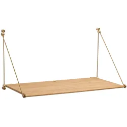 We Do Wood - Loop Desk, Eiche natur / Messing