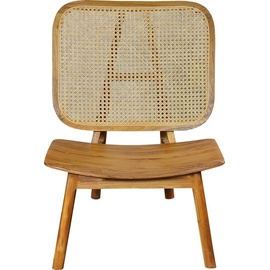 SIT Möbel Rattanstuhl, mit Wiener Geflecht, moderner Lounge chair für alle Räume geeignet, beige