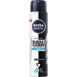 NIVEA MEN Black&White 48H Invisible Fresh Antitranspirant Spray für Herren 250ml