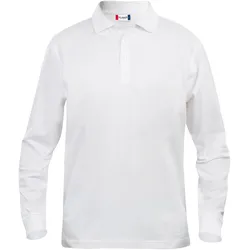 CLIQUE Classic Lincoln langarm Poloshirt Herren 00 - weiß XS