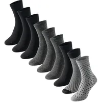 SCHIESSER Damen 9 Pack Strümpfe - SparPack Socken, Mehrfarbig,