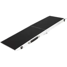 Wiltec Hunderampe faltbar 183 x 49 cm Grau