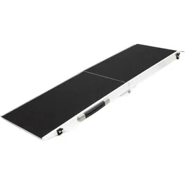 Wiltec Hunderampe faltbar 183 x 49 cm Grau