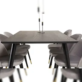 VCM Ebuy24, Essgruppe Essgruppe Dipp 61 (7-teilig) (MDF, Stahl)