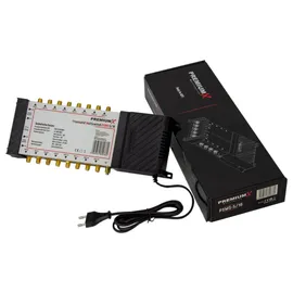 Premium X PremiumX PXMS 5/16 Multischalter mit Netzteil Multiswitch 1 SAT für 16 Teilnehmer