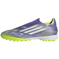 Adidas F50 League Laceless Turf Football Boots, Purple Rush/Cloud